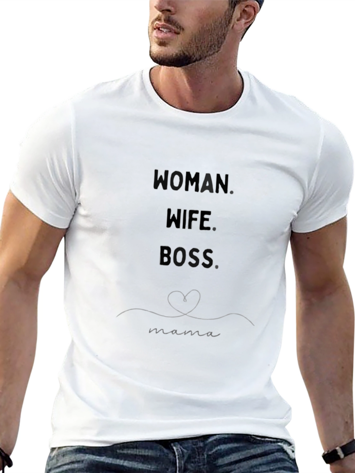 Woman Wife Boss Black Graphic Tee