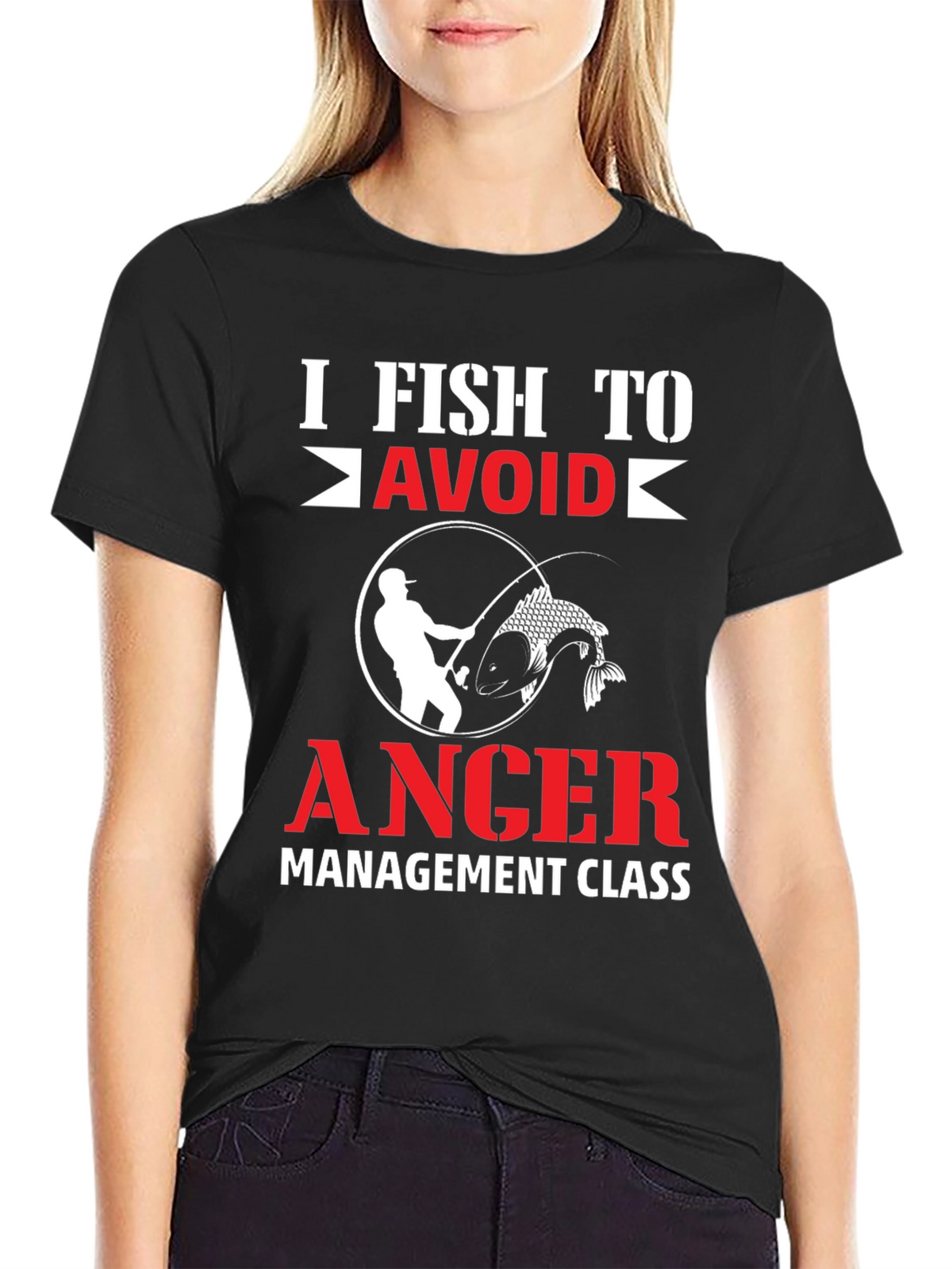 I Fish To Avoid Anger T-Shirt