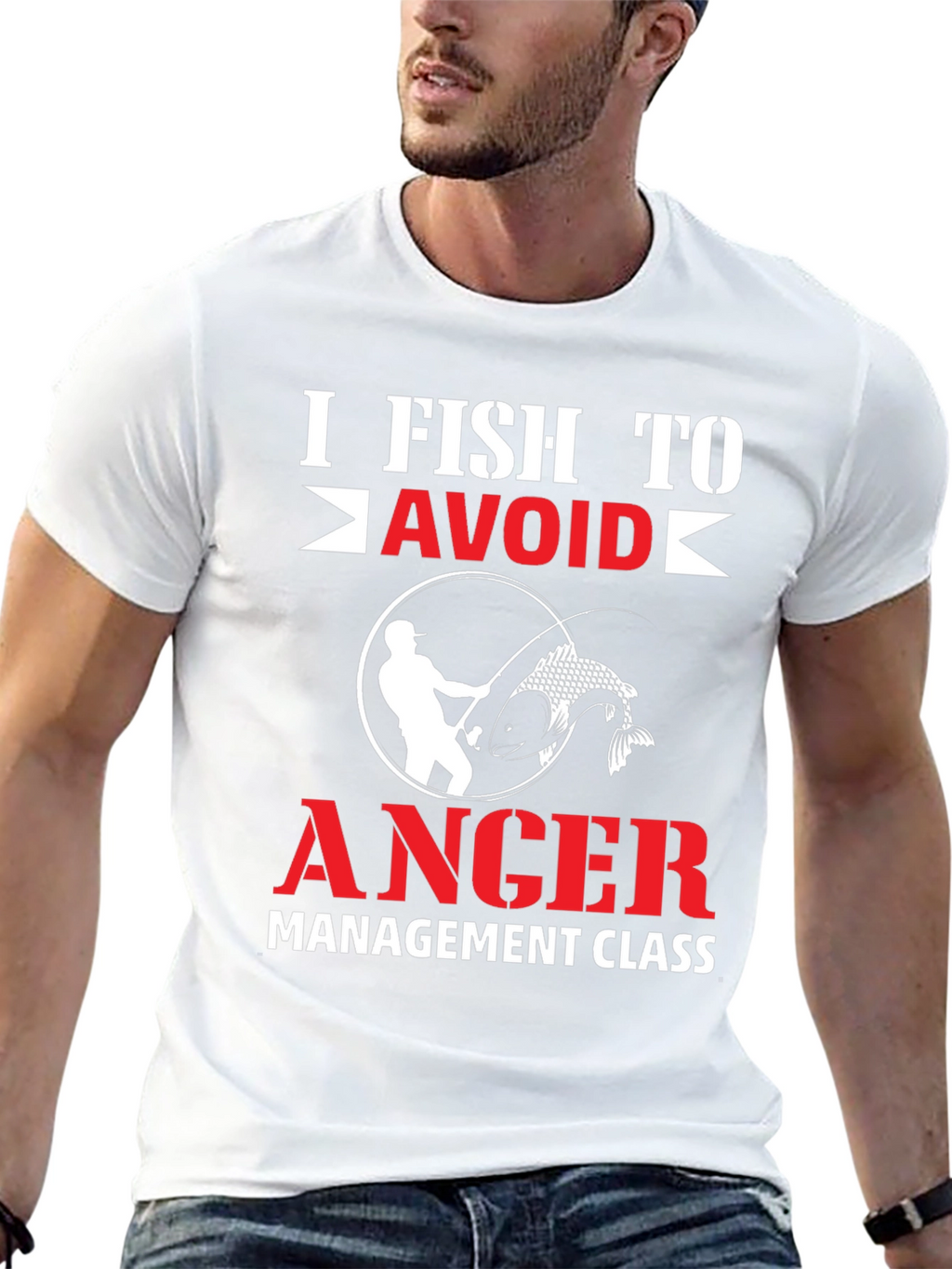 I Fish To Avoid Anger T-Shirt