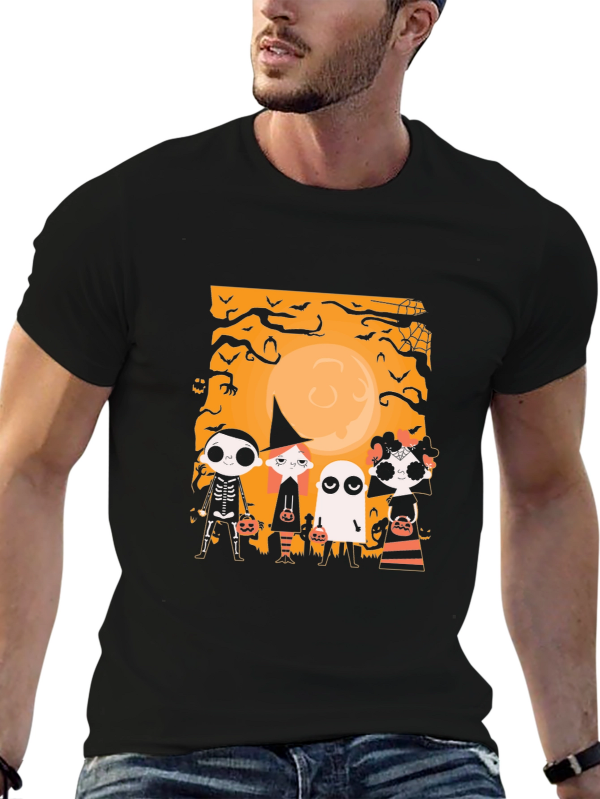 Halloween Crew Neck T-Shirt