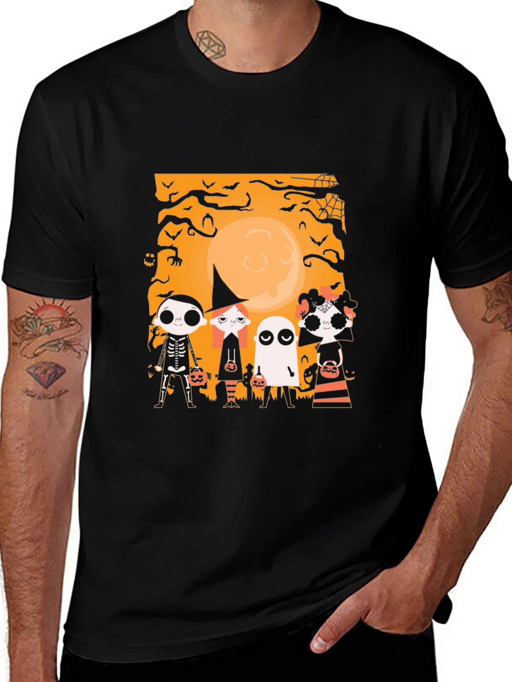 Halloween Crew Neck T-Shirt