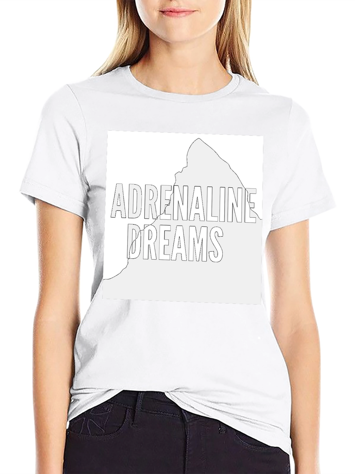 Adrenaline Dreams Graphic Tee - Black Cotton T-Shirt