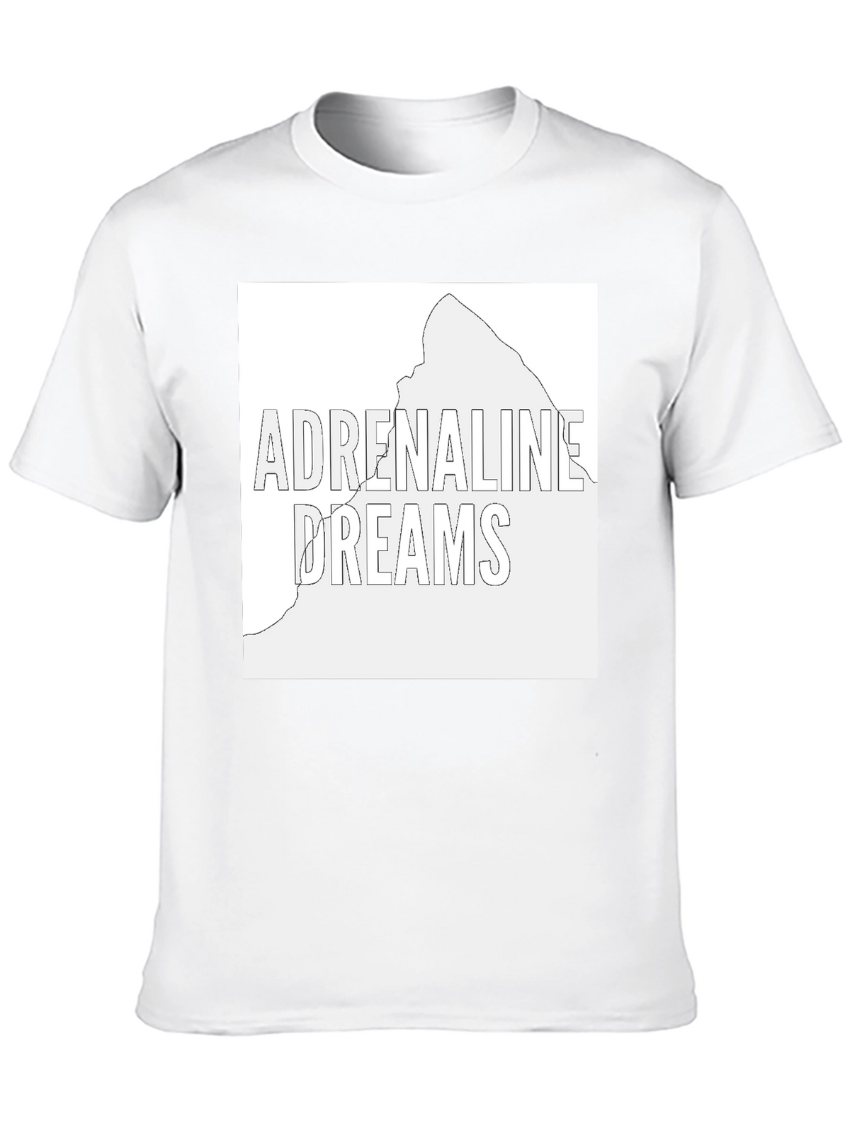 Adrenaline Dreams Graphic Tee - Black Cotton T-Shirt