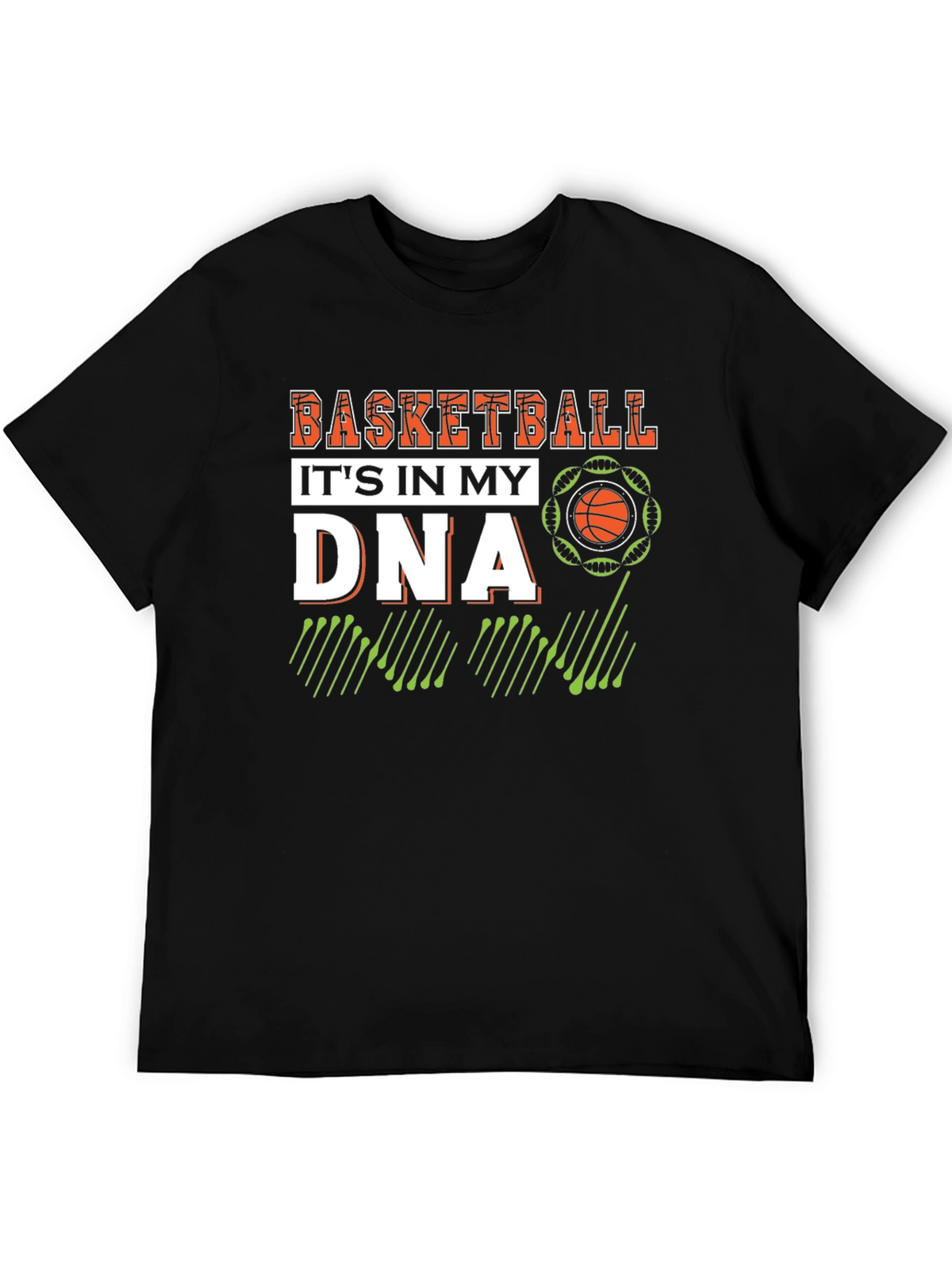 Basketball in my DNA Black T-Shirt