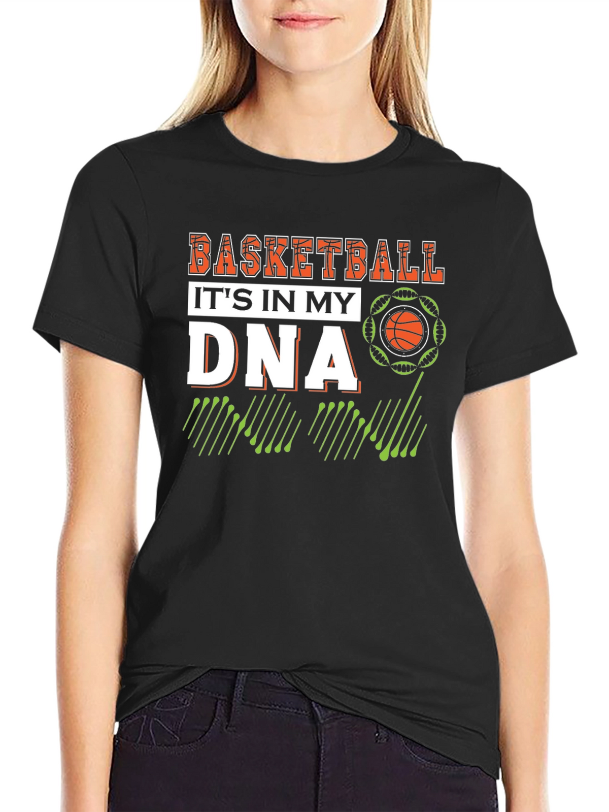 Basketball in my DNA Black T-Shirt