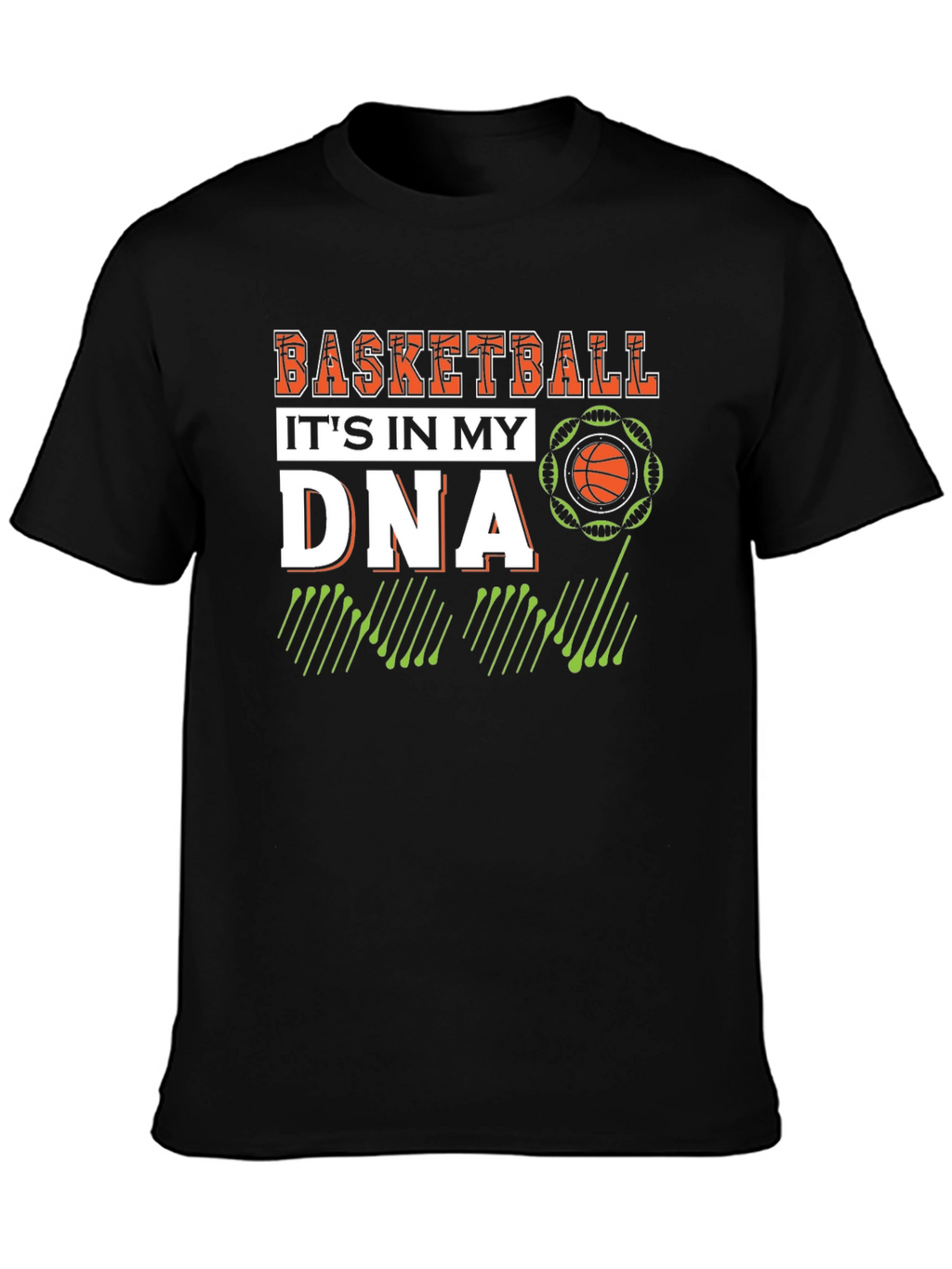 Basketball in my DNA Black T-Shirt
