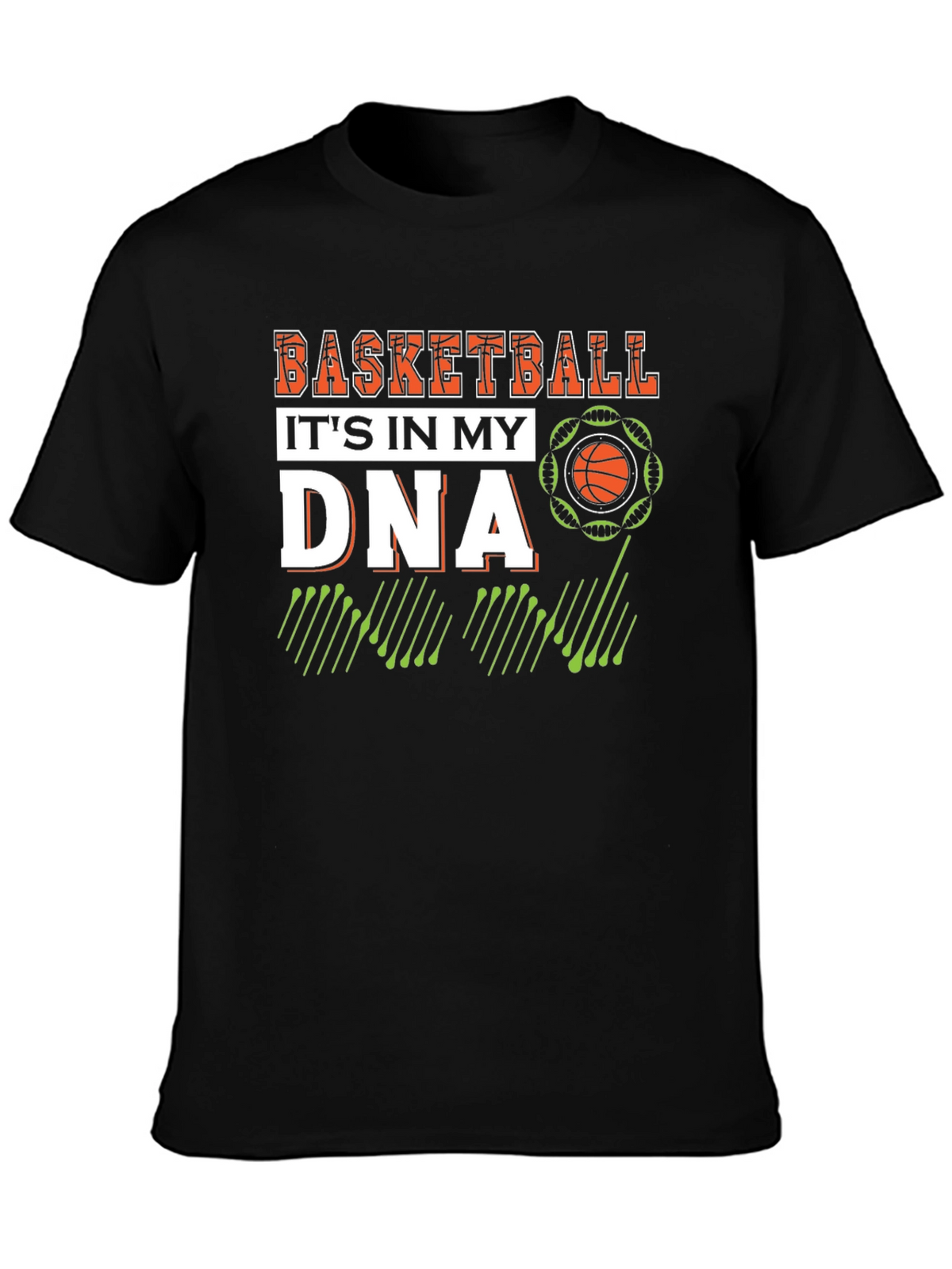 Basketball in my DNA Black T-Shirt