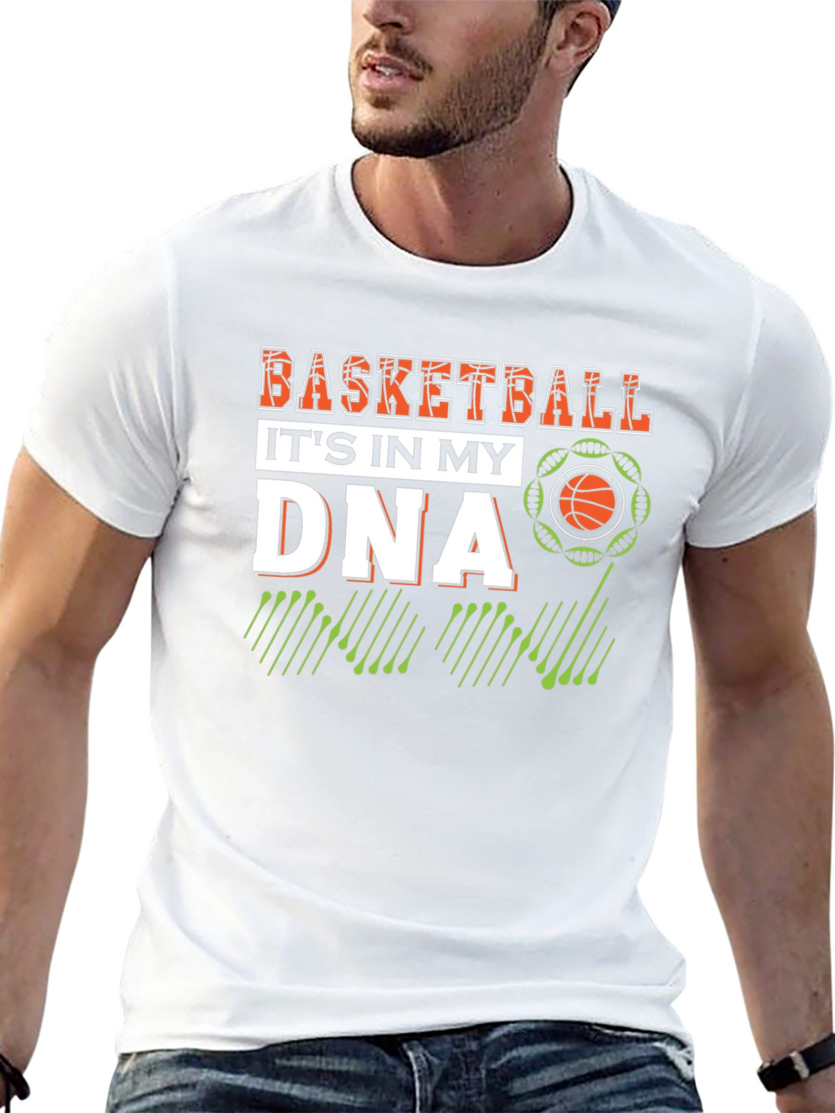 Basketball in my DNA Black T-Shirt