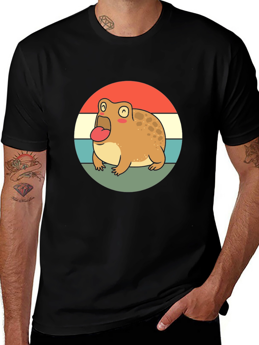 Retro Frog T-Shirt - Cute Cartoon Design
