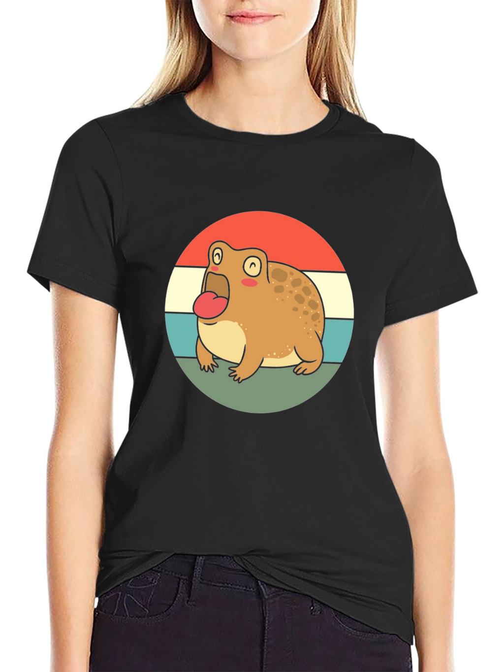 Retro Frog T-Shirt - Cute Cartoon Design