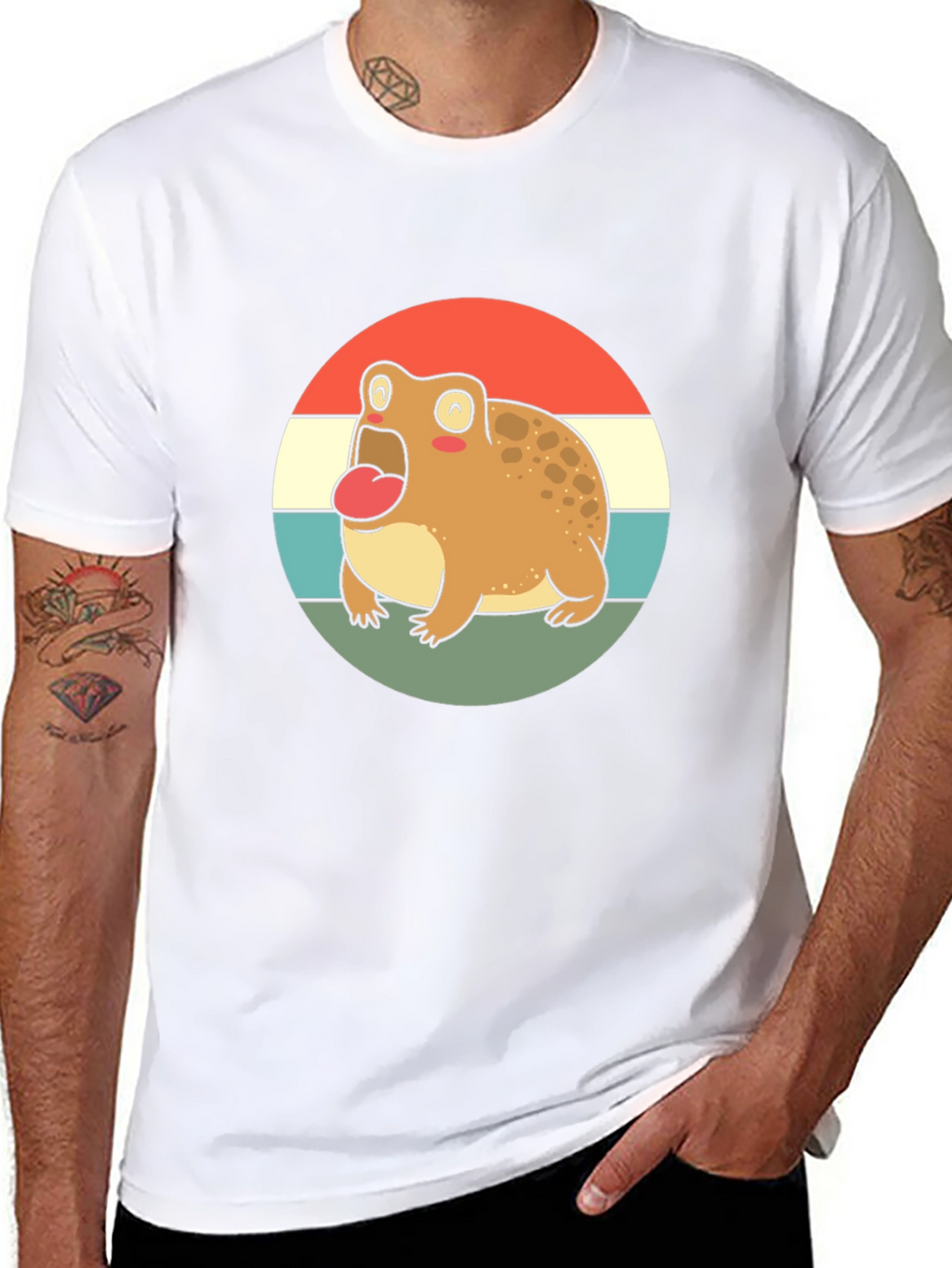 Retro Frog T-Shirt - Cute Cartoon Design