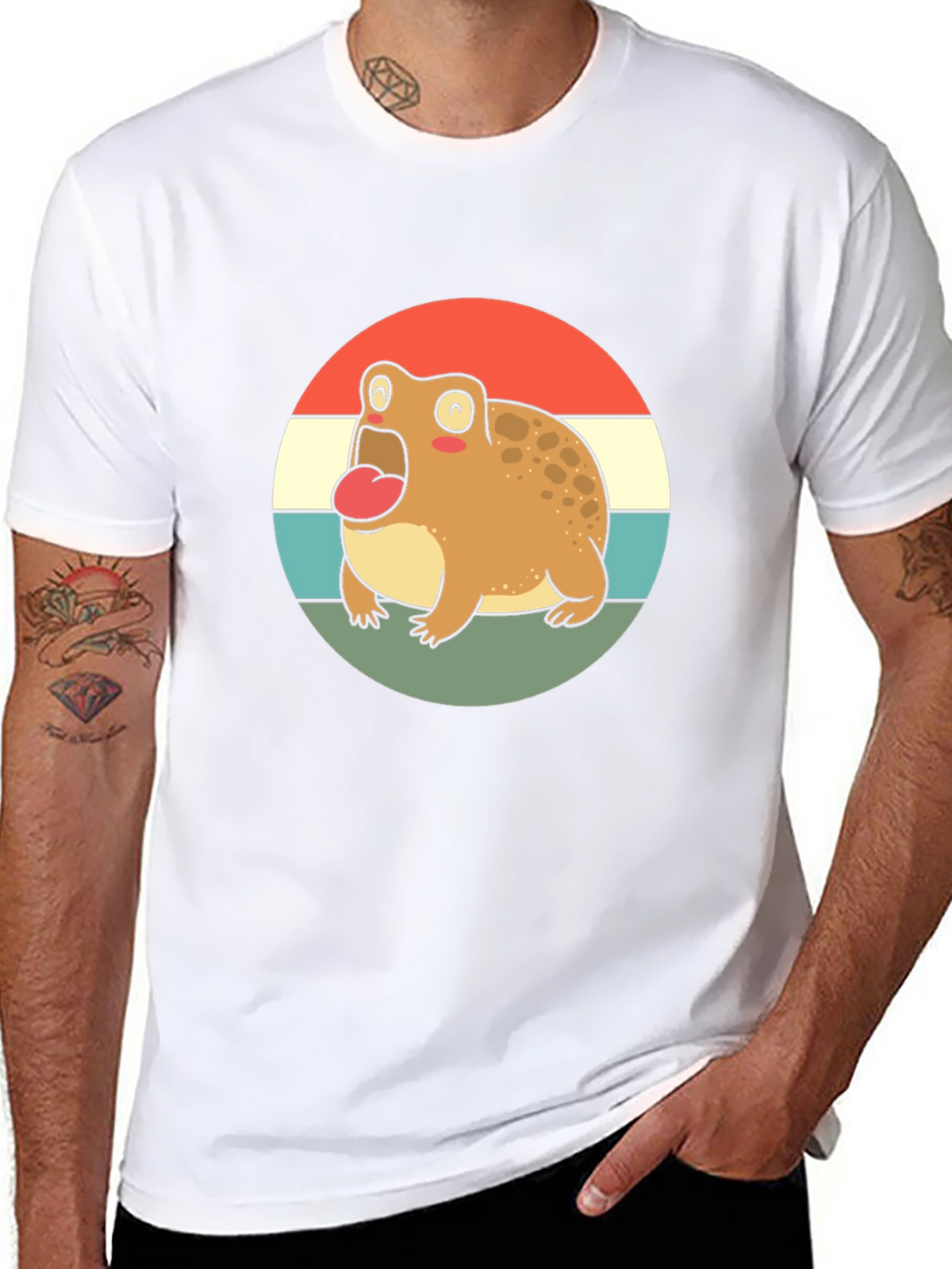 Retro Frog T-Shirt - Cute Cartoon Design