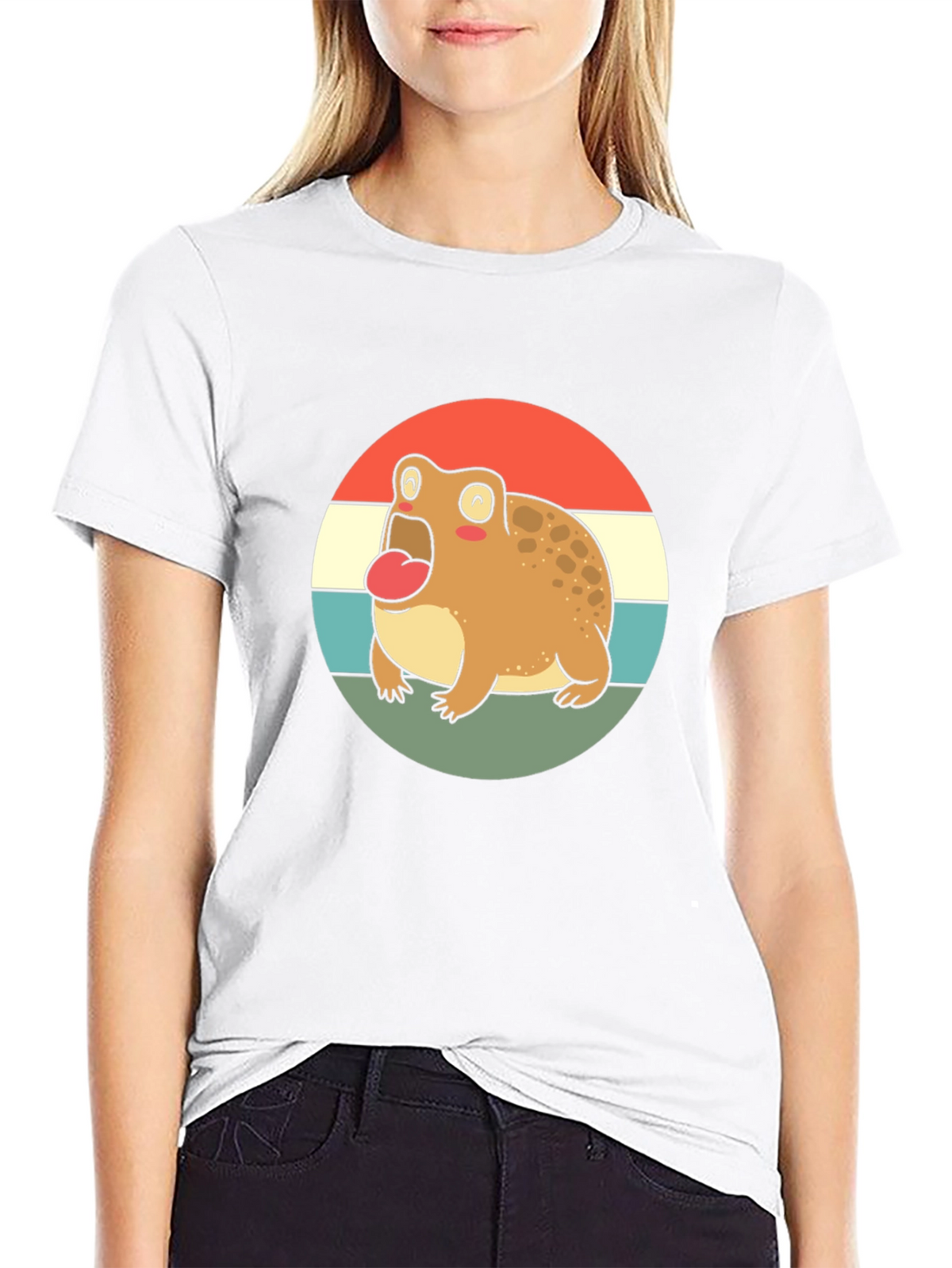 Retro Frog T-Shirt - Cute Cartoon Design