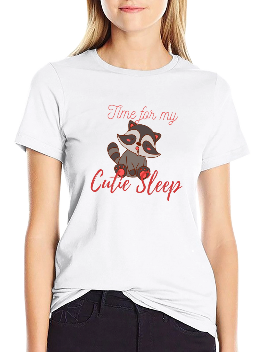 Cute Raccoon Sleep T-Shirt