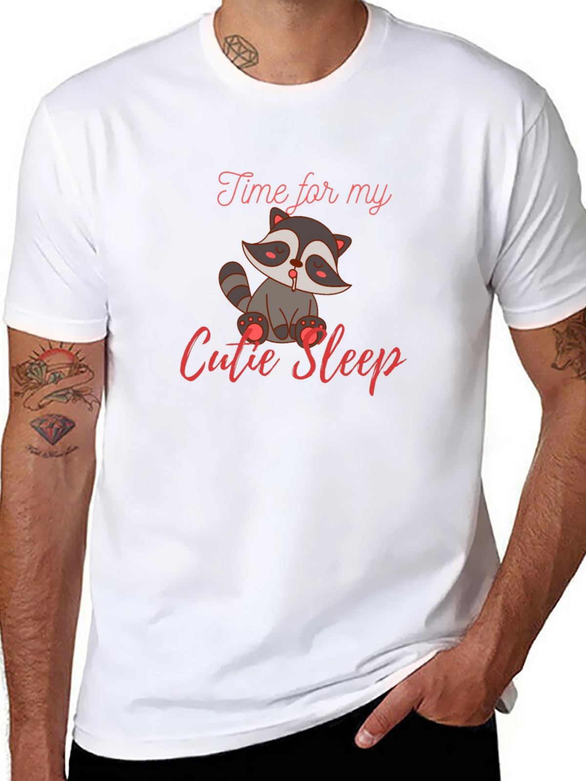 Cute Raccoon Sleep T-Shirt