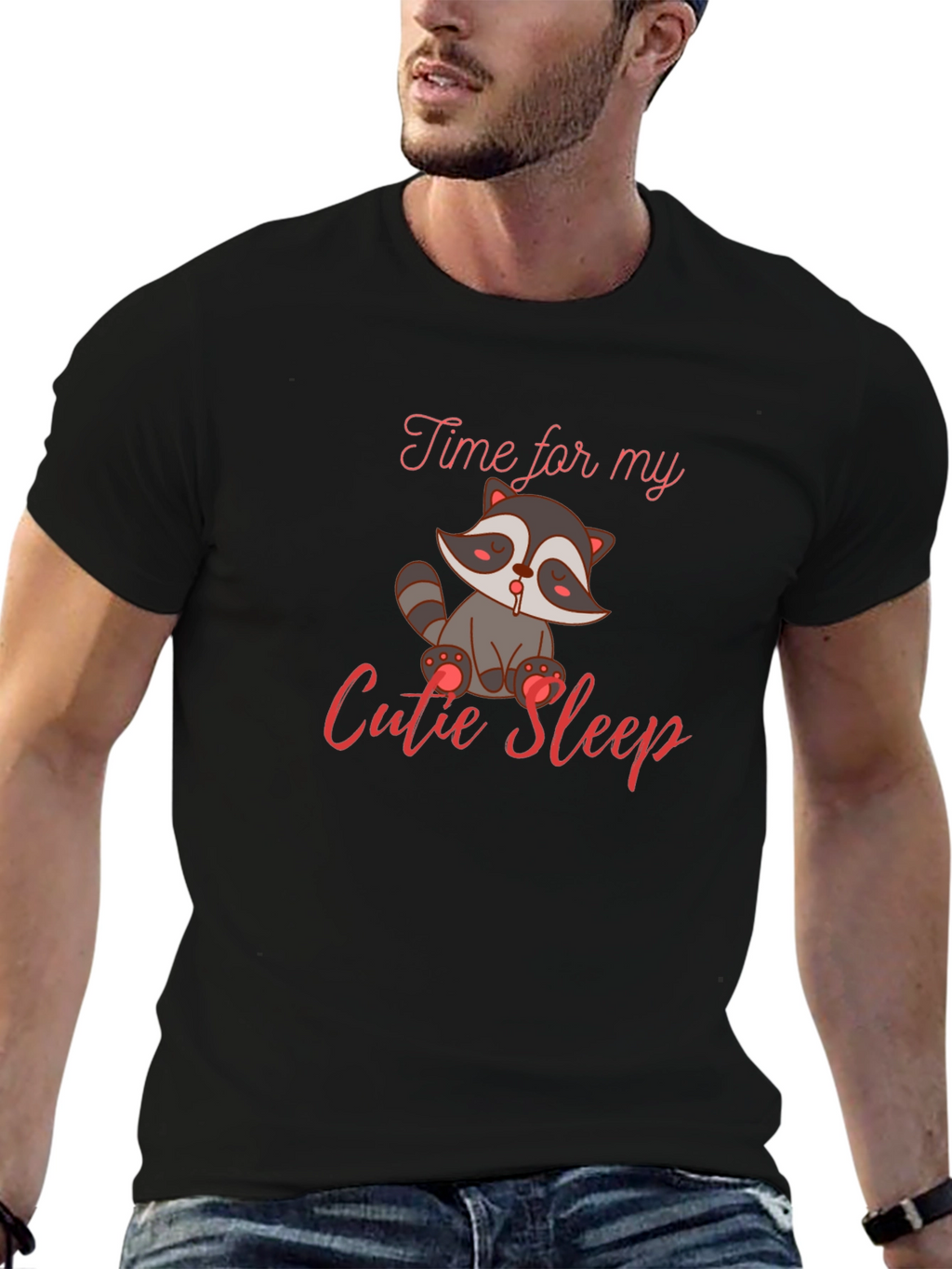 Cute Raccoon Sleep T-Shirt