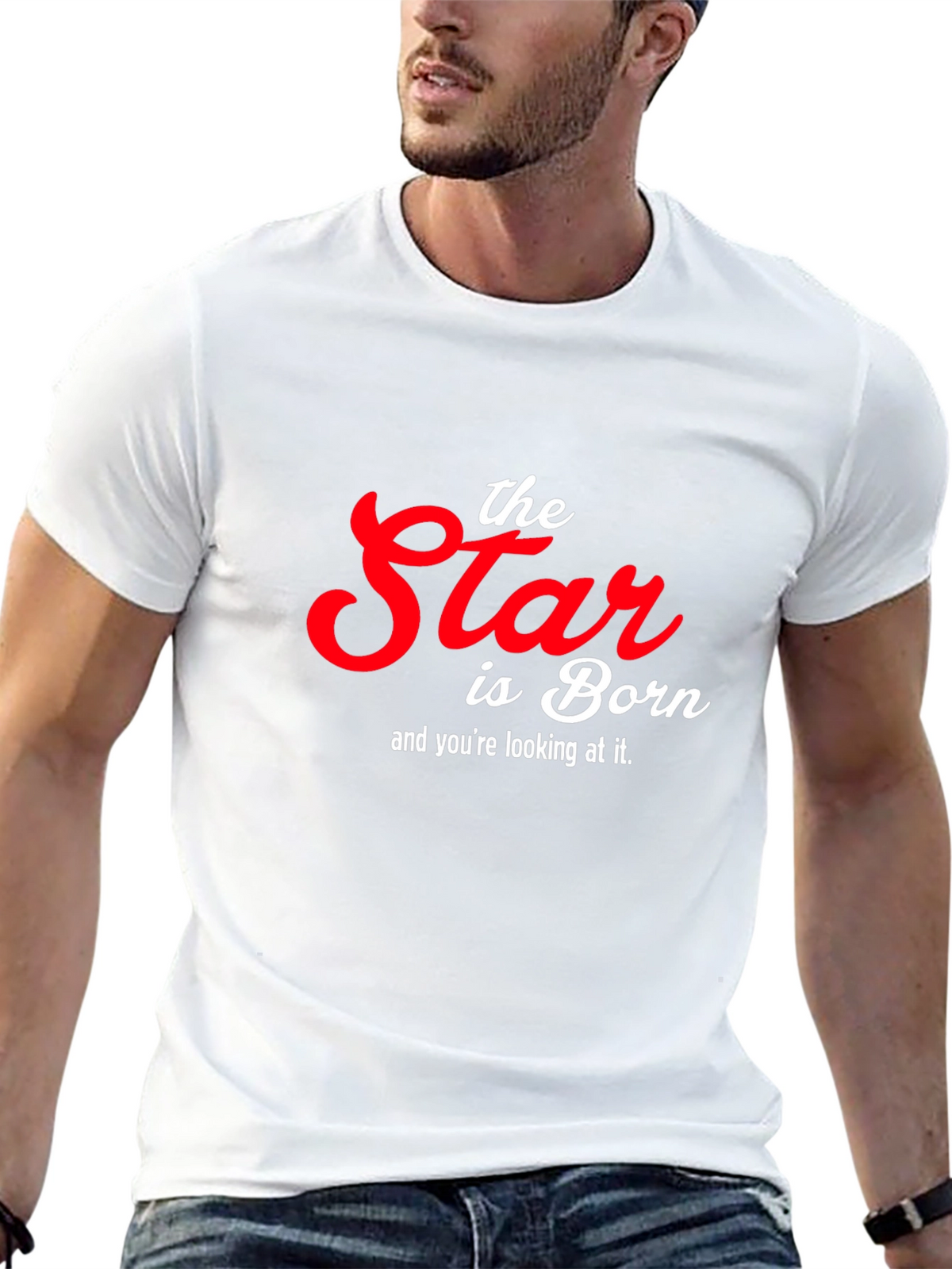 The Star is Born Graphic T-Shirt - Black