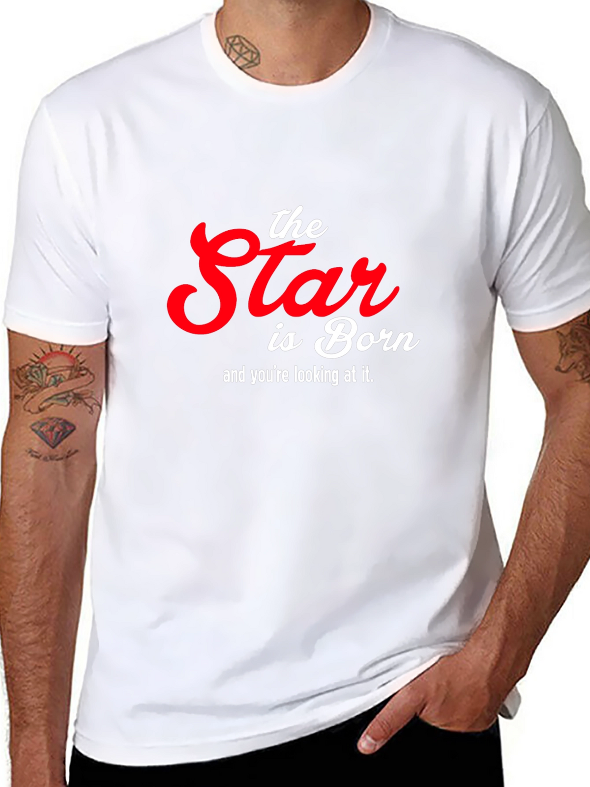 The Star is Born Graphic T-Shirt - Black