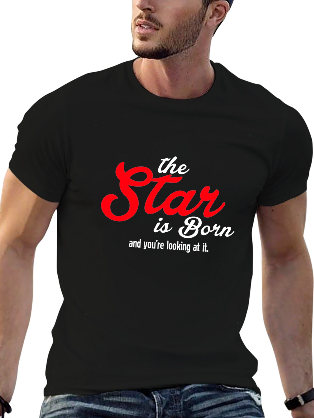 The Star is Born Graphic T-Shirt - Black