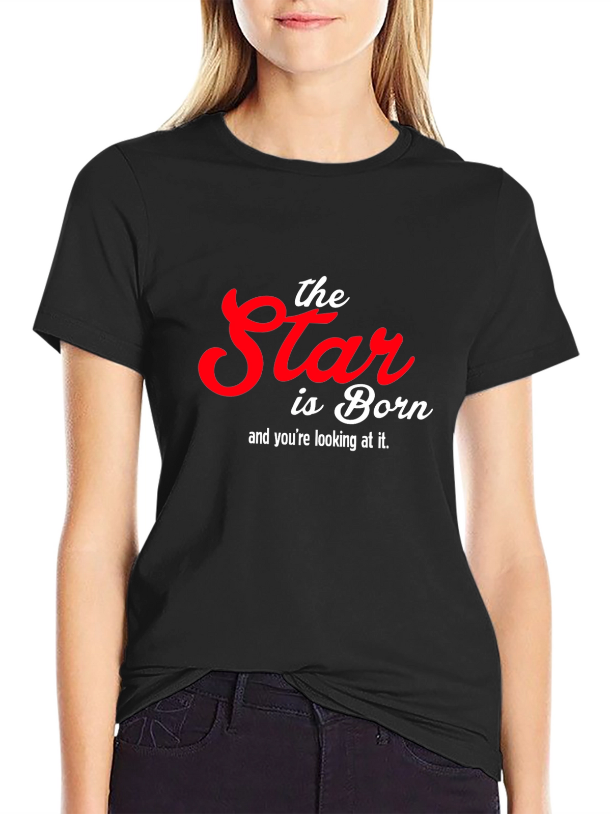 The Star is Born Graphic T-Shirt - Black