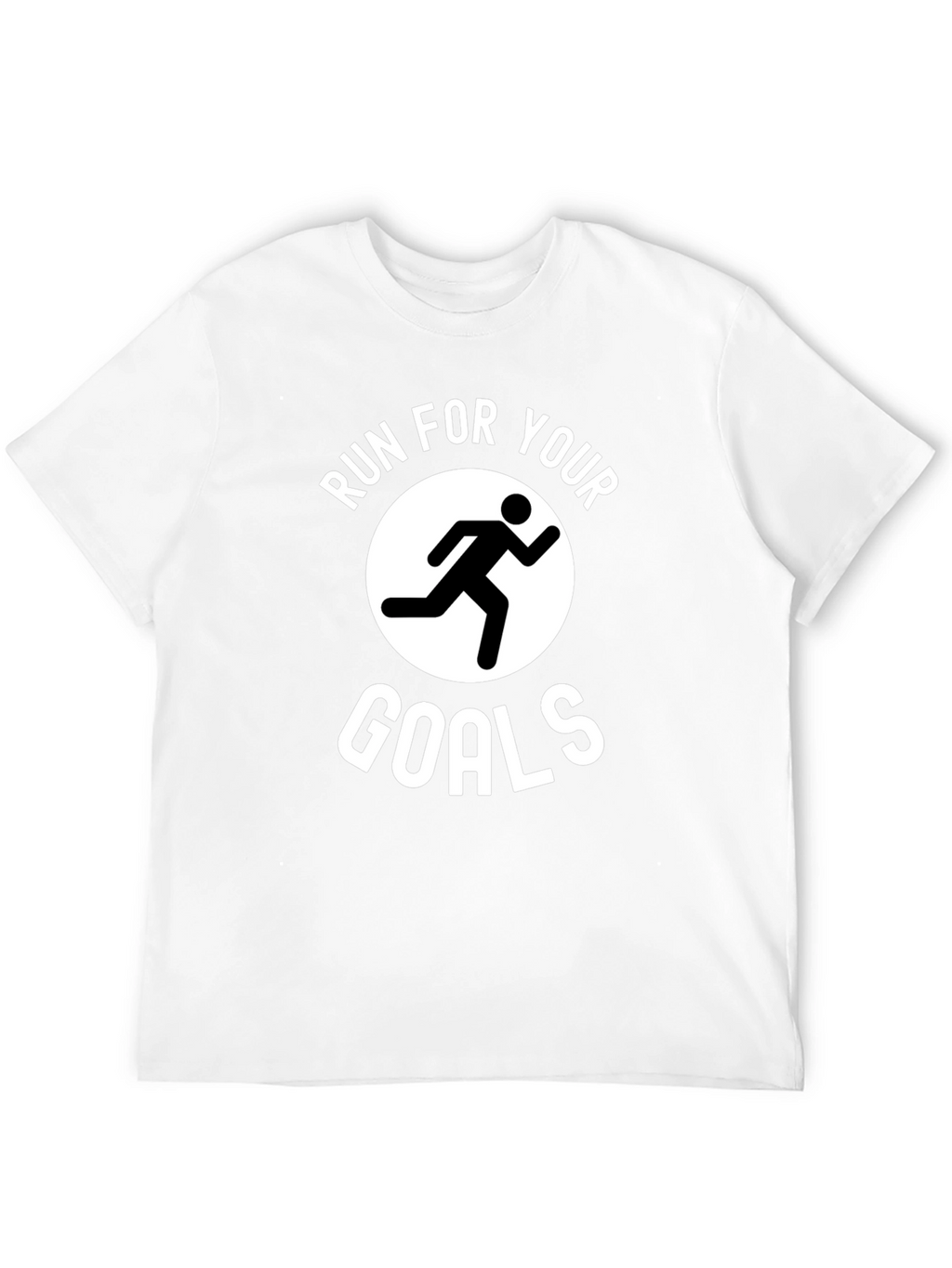 Run For Your Goals Graphic T-Shirt - Black