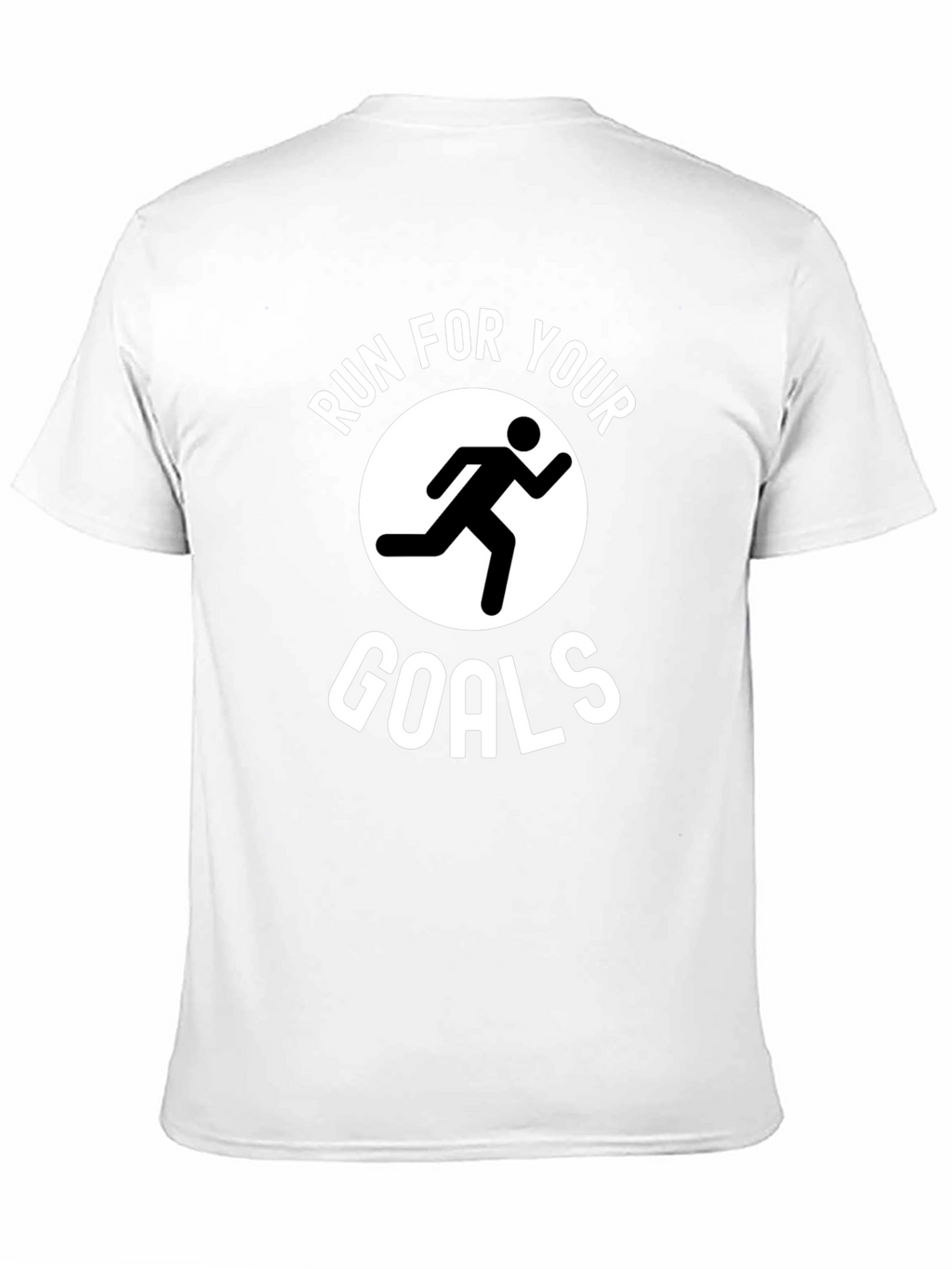 Run For Your Goals Graphic T-Shirt - Black