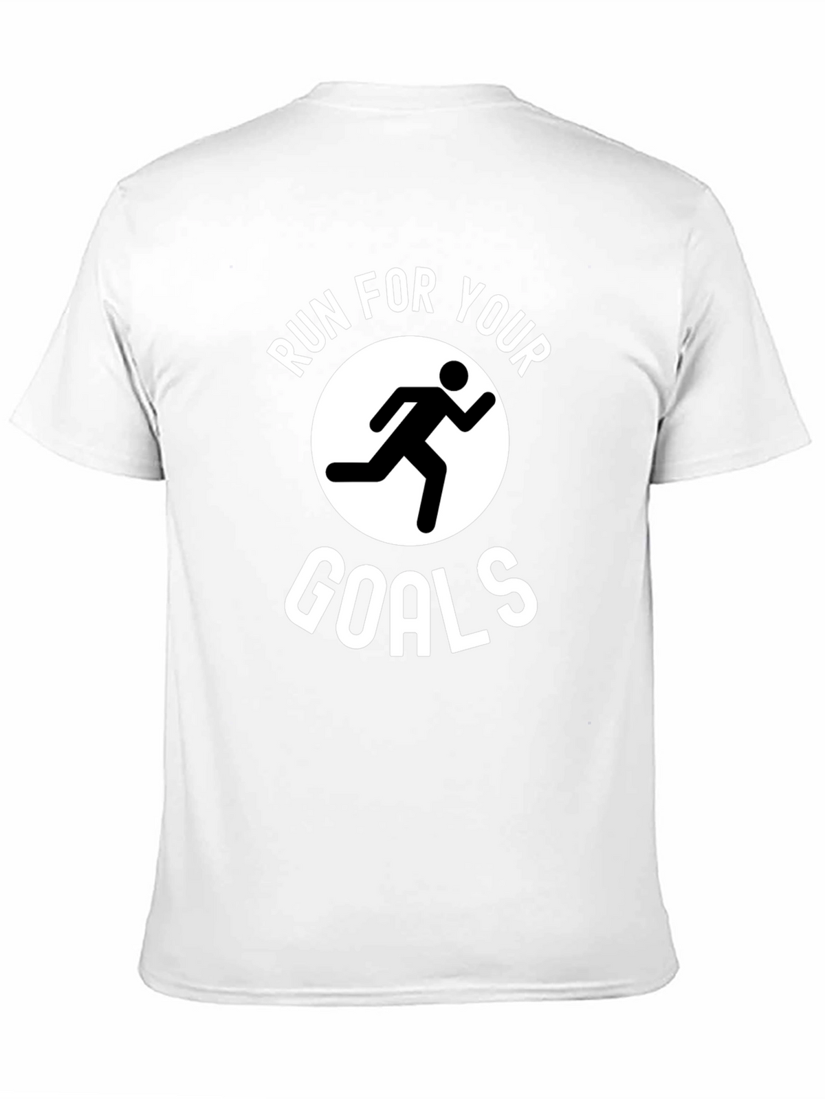 Run For Your Goals Graphic T-Shirt - Black