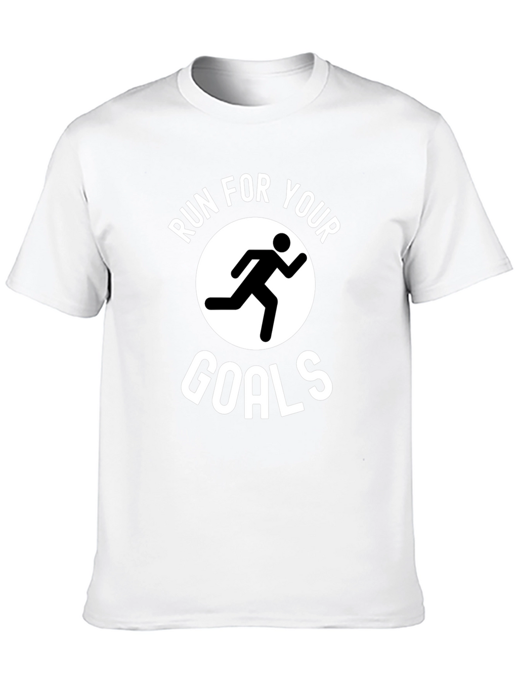 Run For Your Goals Graphic T-Shirt - Black