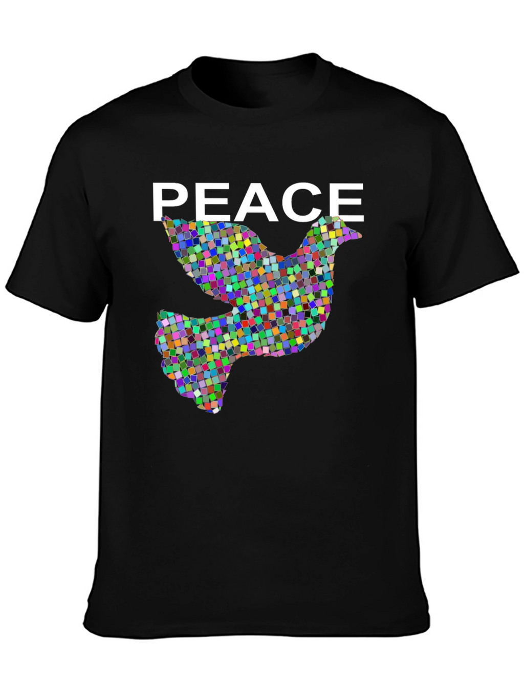 Peace Dove Graphic Black T-Shirt