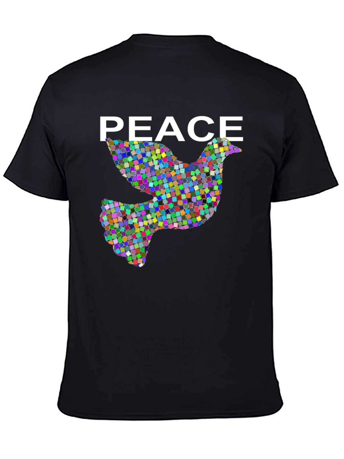 Peace Dove Graphic Black T-Shirt