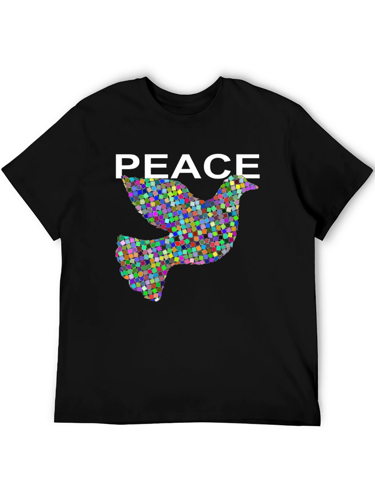 Peace Dove Graphic Black T-Shirt