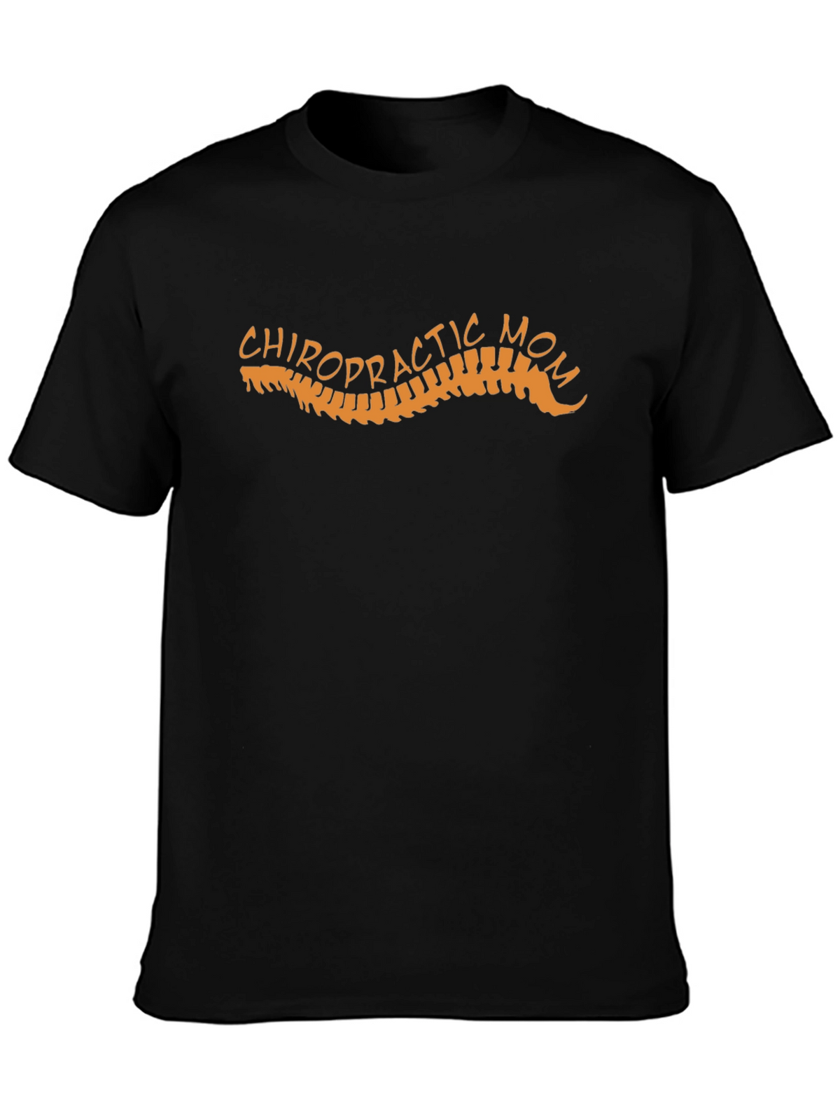 Chiropractic Mom Graphic T-Shirt - Black