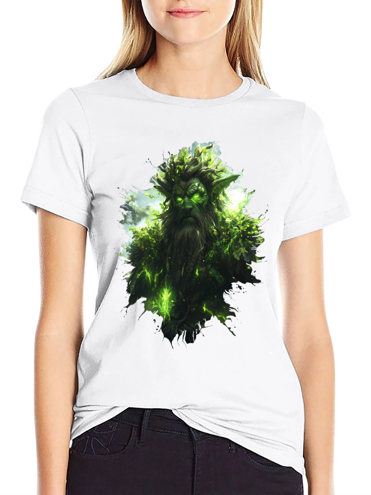 Nature Spirit Graphic Black T-Shirt
