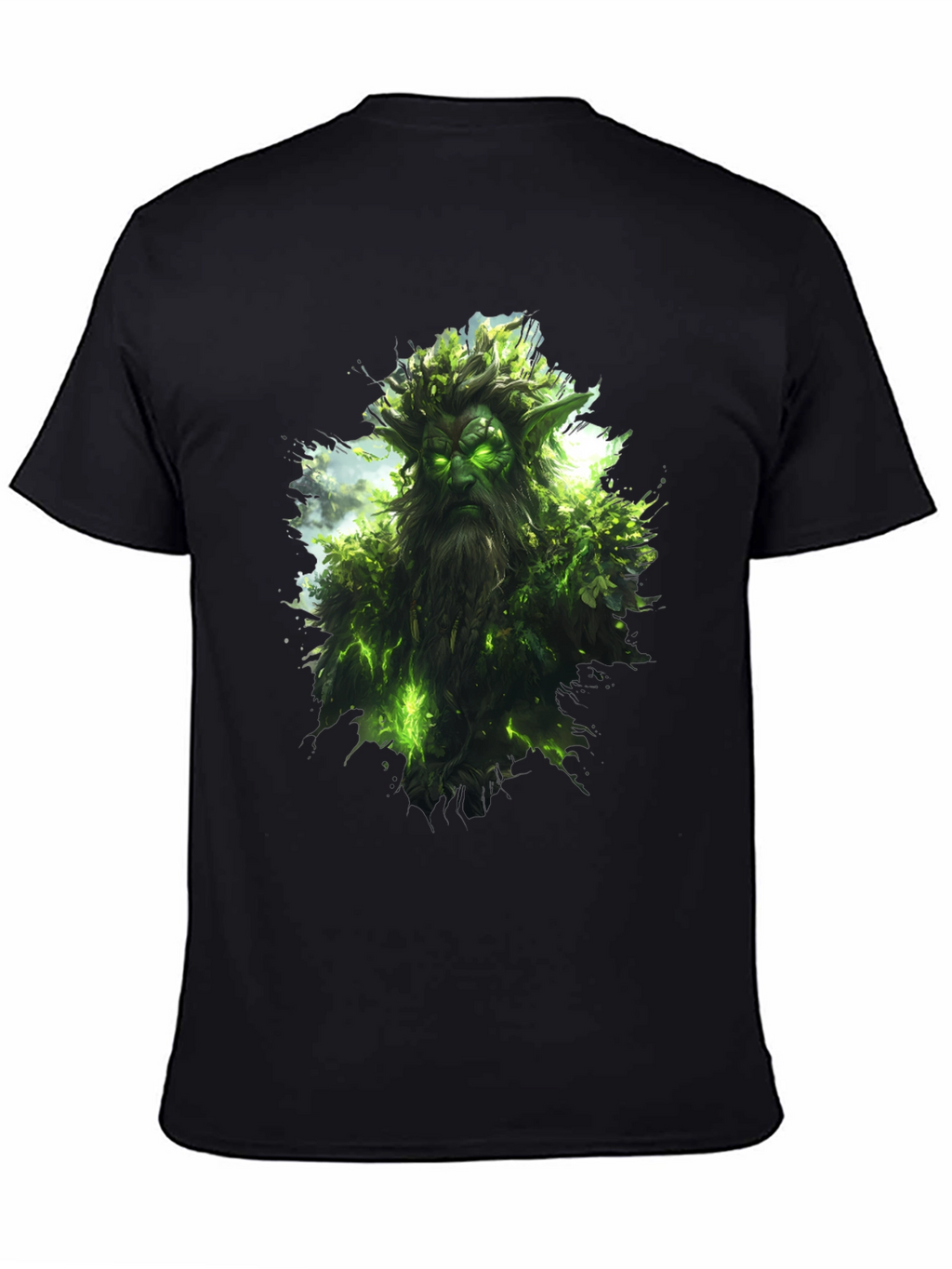 Nature Spirit Graphic Black T-Shirt