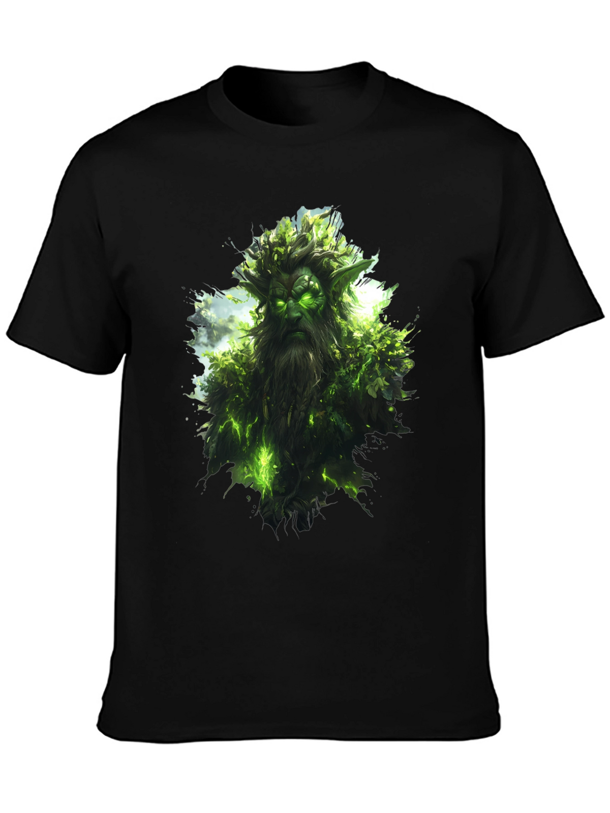 Nature Spirit Graphic Black T-Shirt
