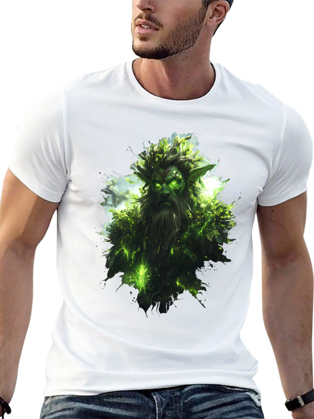 Nature Spirit Graphic Black T-Shirt