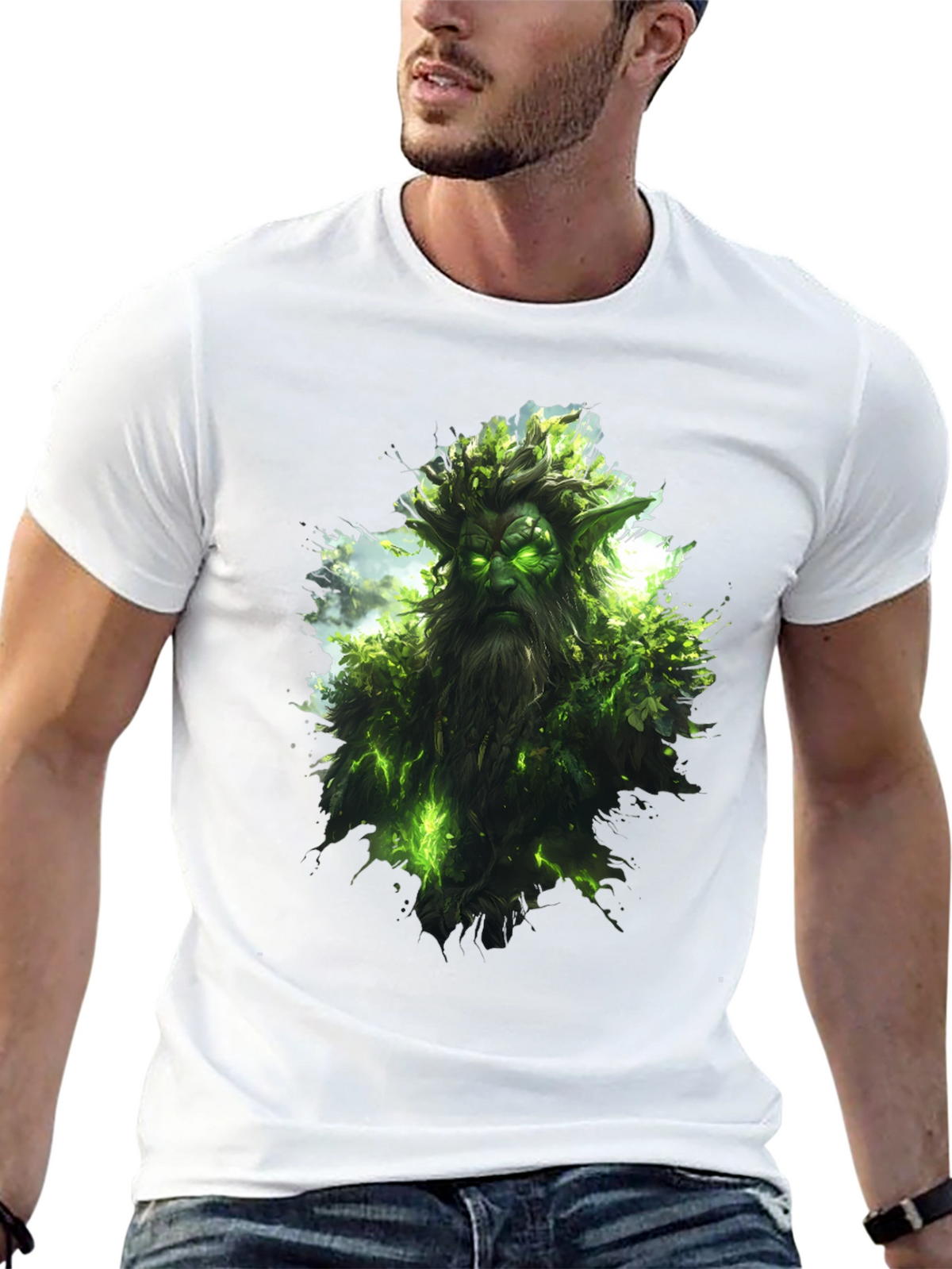 Nature Spirit Graphic Black T-Shirt