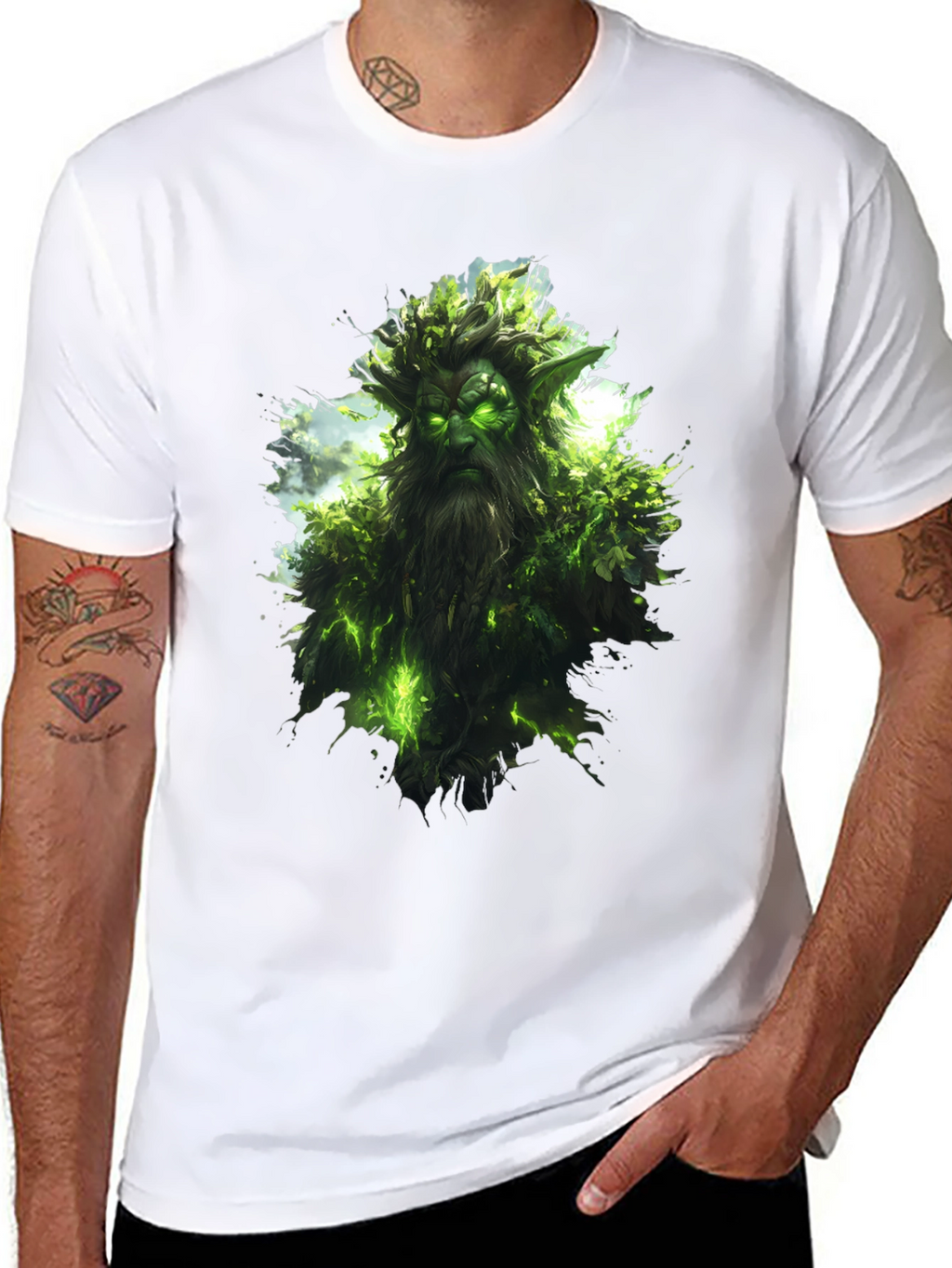 Nature Spirit Graphic Black T-Shirt