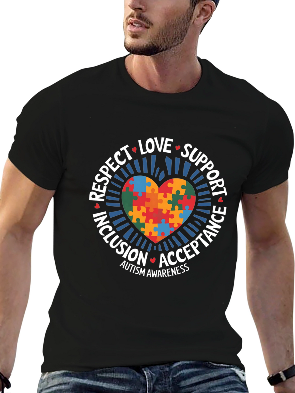 Autism Awareness Puzzle Heart T-Shirt