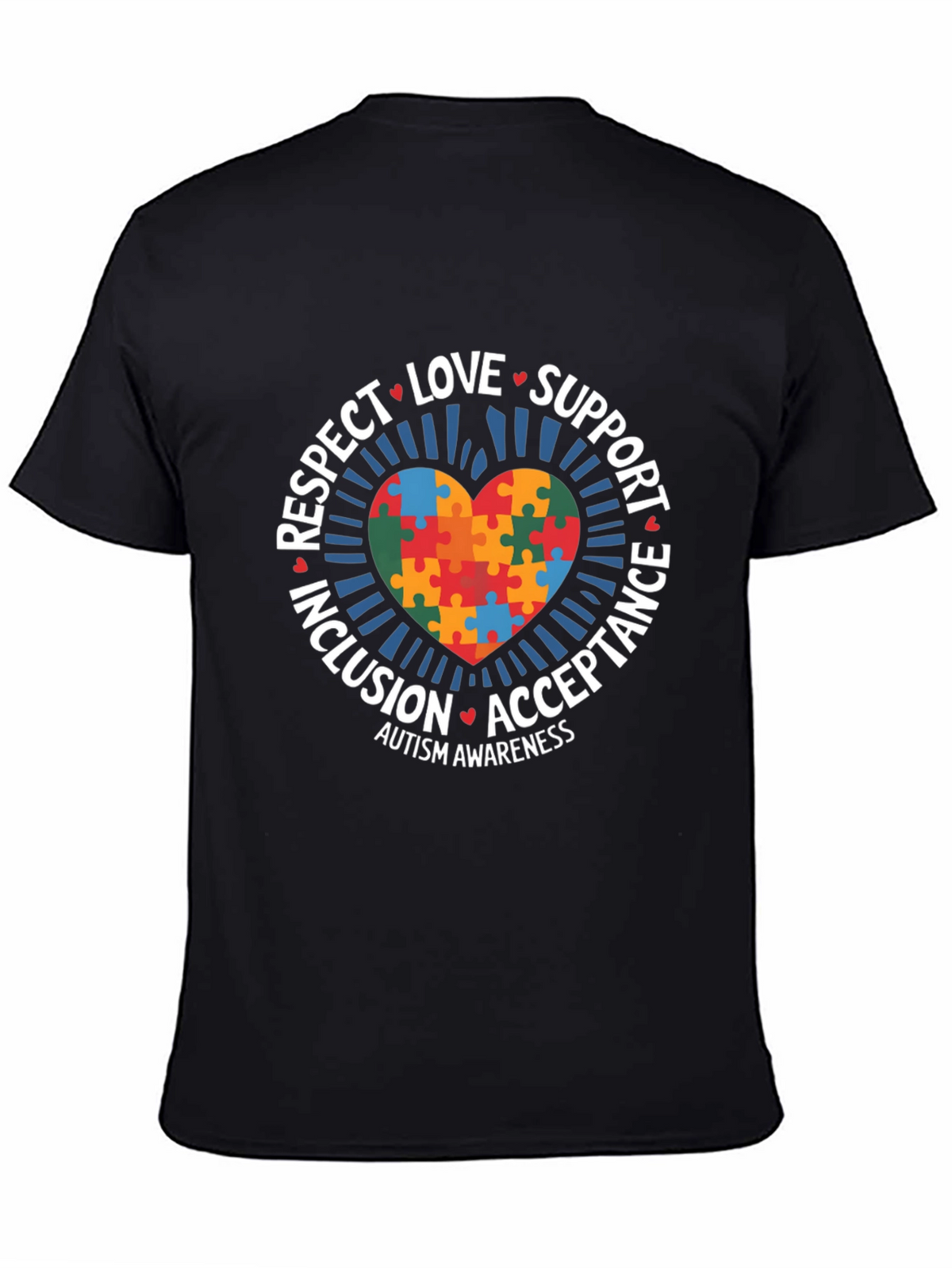 Autism Awareness Puzzle Heart T-Shirt