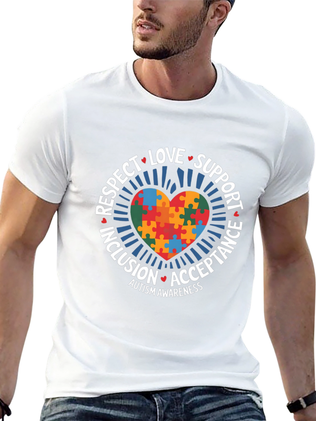 Autism Awareness Puzzle Heart T-Shirt