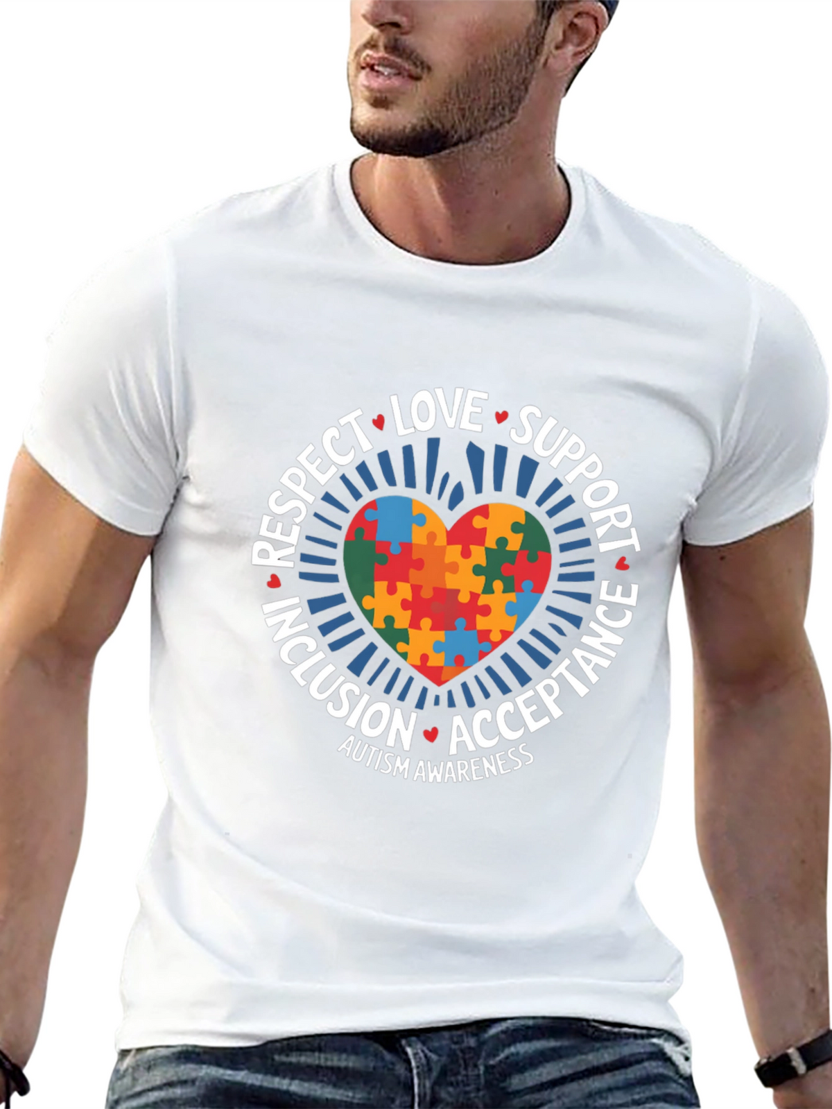 Autism Awareness Puzzle Heart T-Shirt