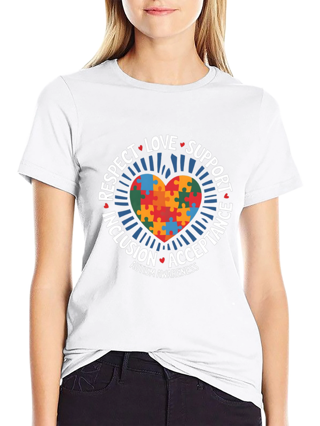 Autism Awareness Puzzle Heart T-Shirt