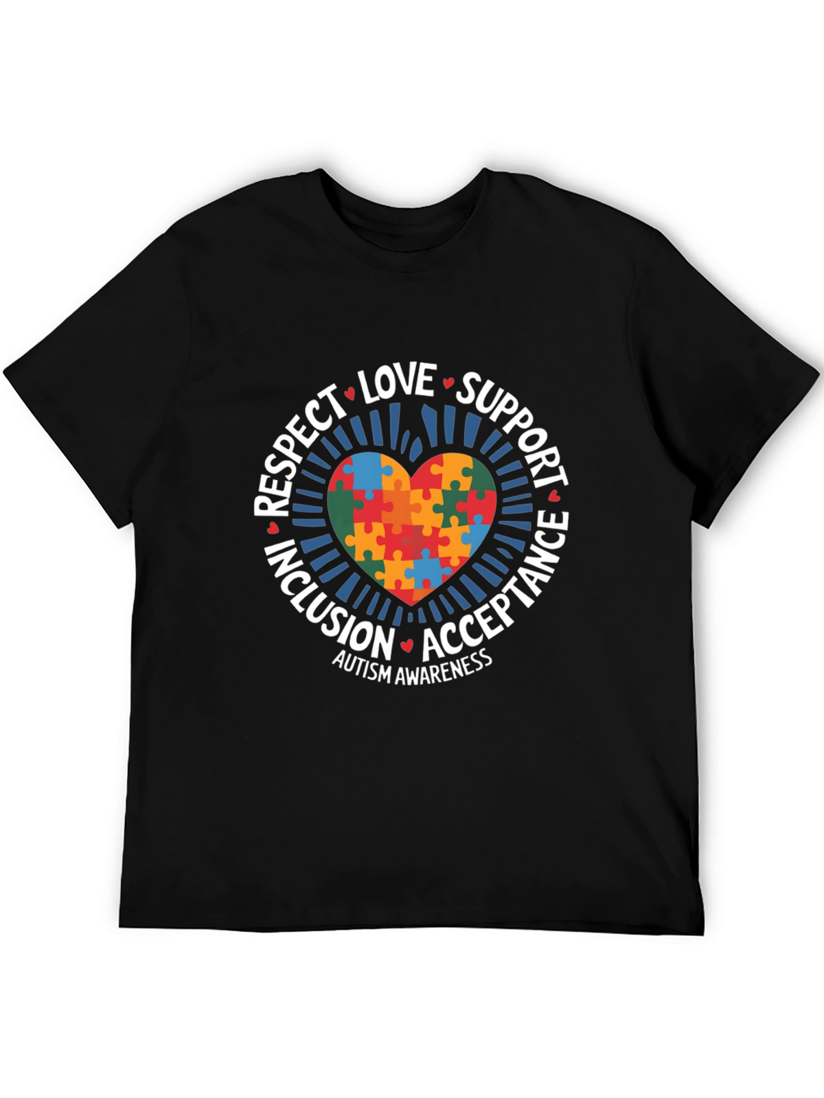 Autism Awareness Puzzle Heart T-Shirt