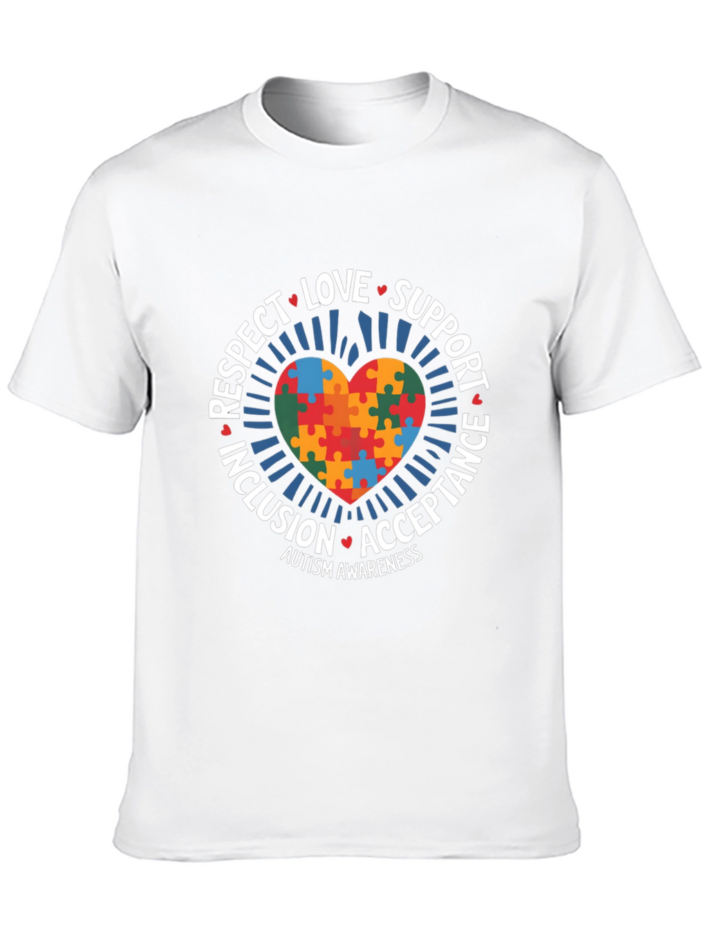 Autism Awareness Puzzle Heart T-Shirt