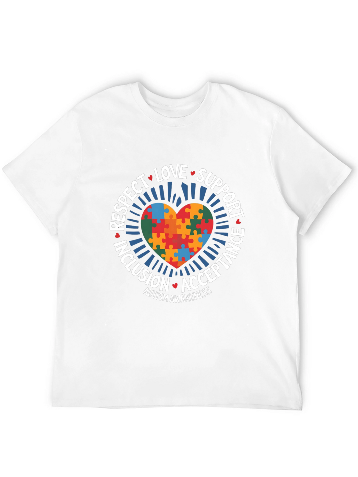 Autism Awareness Puzzle Heart T-Shirt