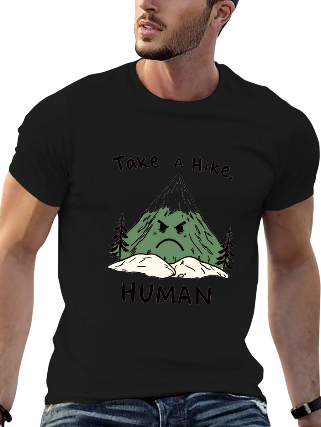 Take a Hike Human Graphic Tee