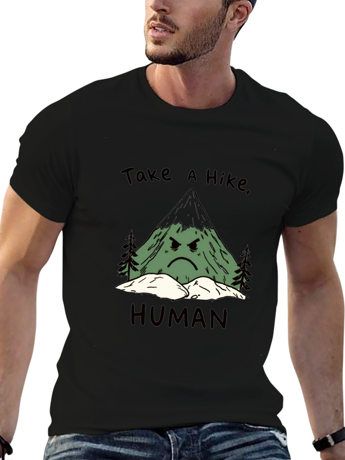 Take a Hike Human Graphic Tee