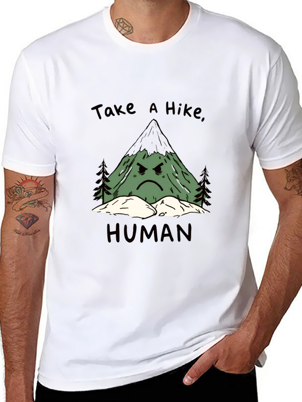 Take a Hike Human Graphic Tee