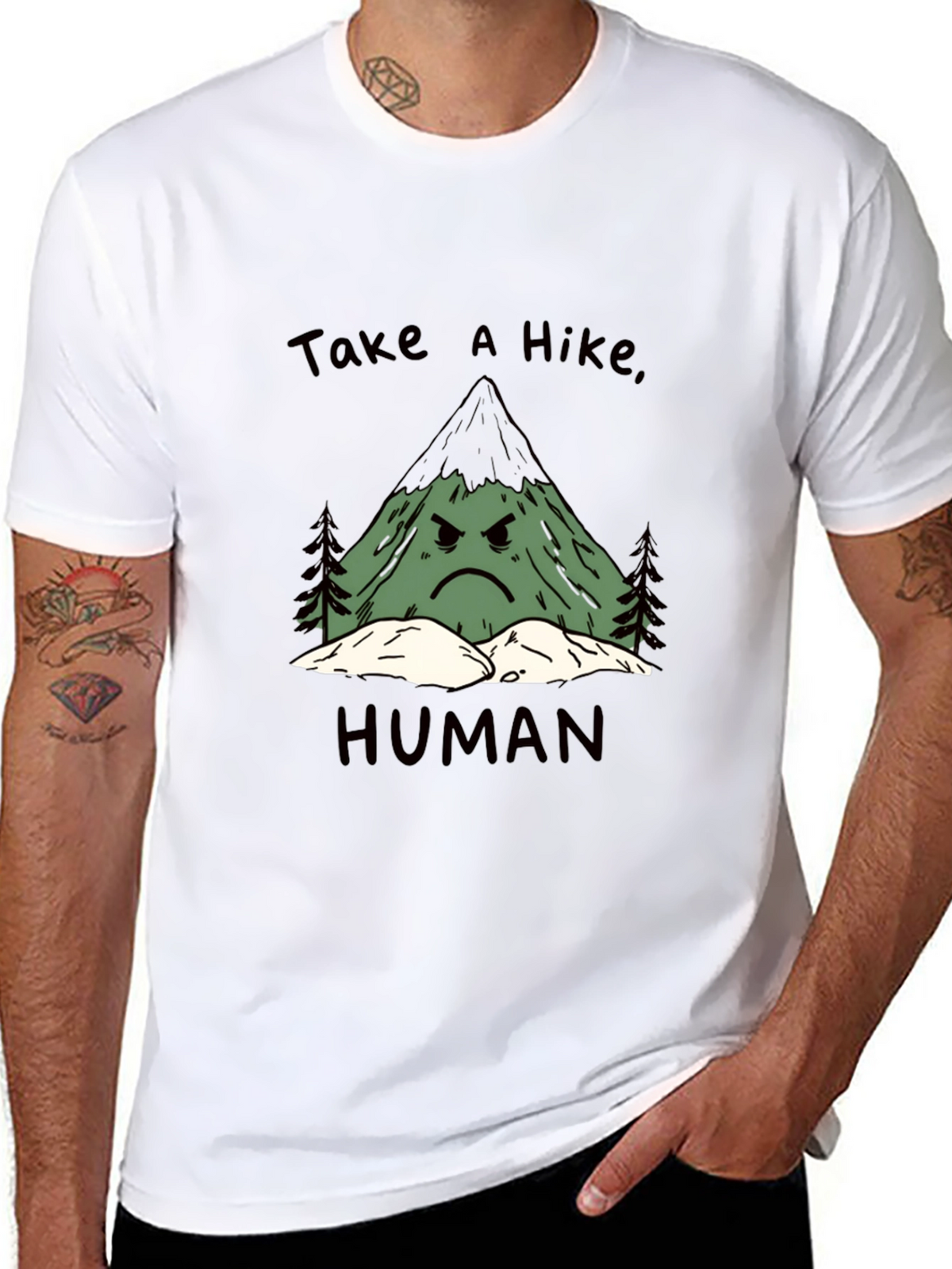 Take a Hike Human Graphic Tee